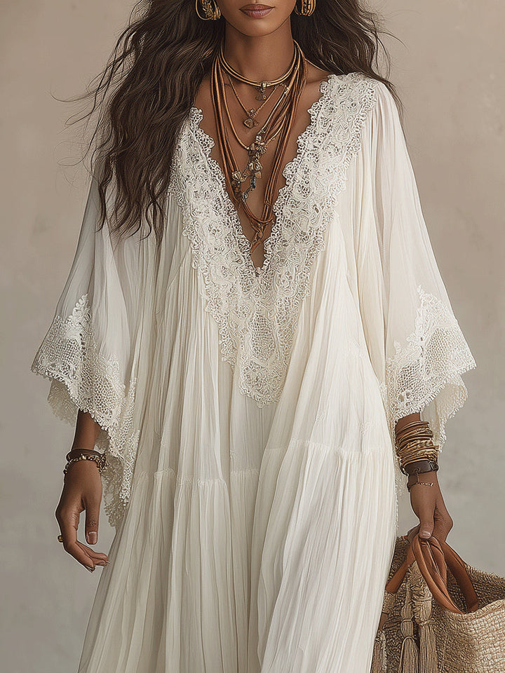 Aerinne - Robe longue plissée aérienne