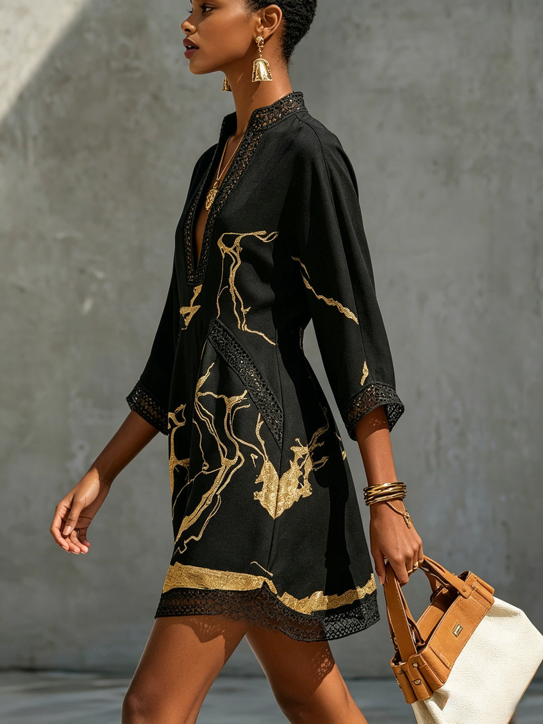 Estelline - Robe trapèze en lin haut de gamme
