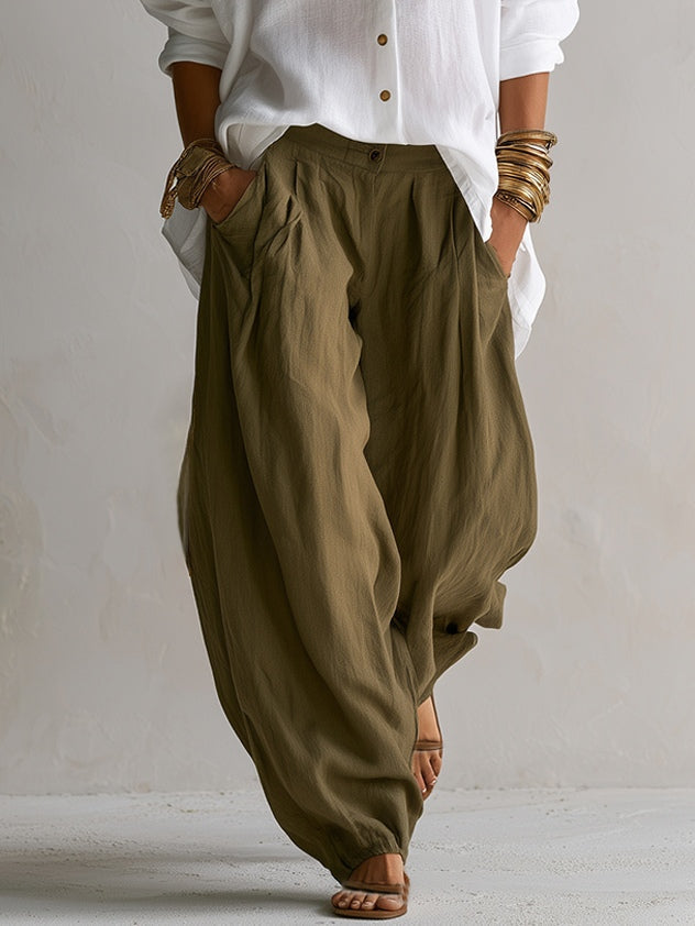 Coravelle - Ensemble chemise sculpturale et pantalon ballon