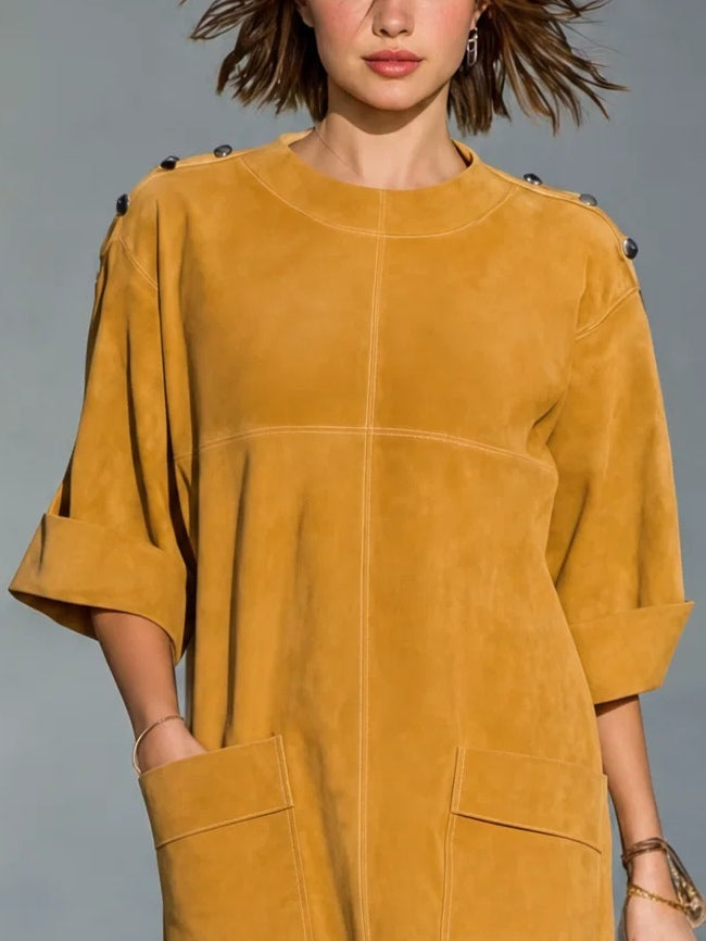 Caliandra - Mini-robe rétro veloutée