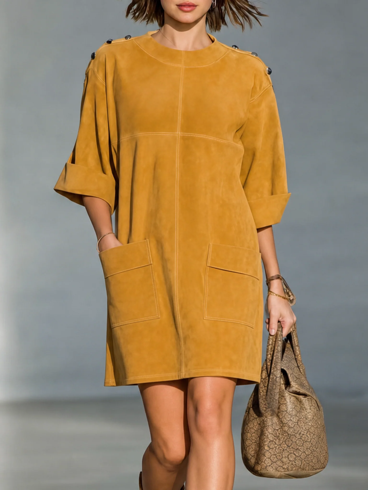 Caliandra - Mini-robe rétro veloutée
