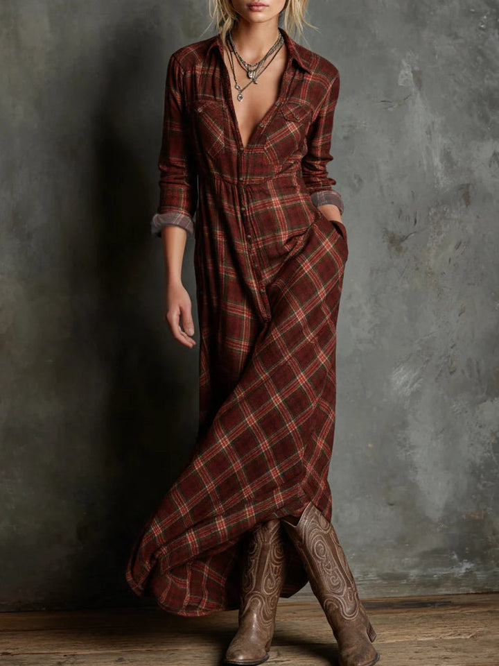 Zuri - robe-chemise longue élégante