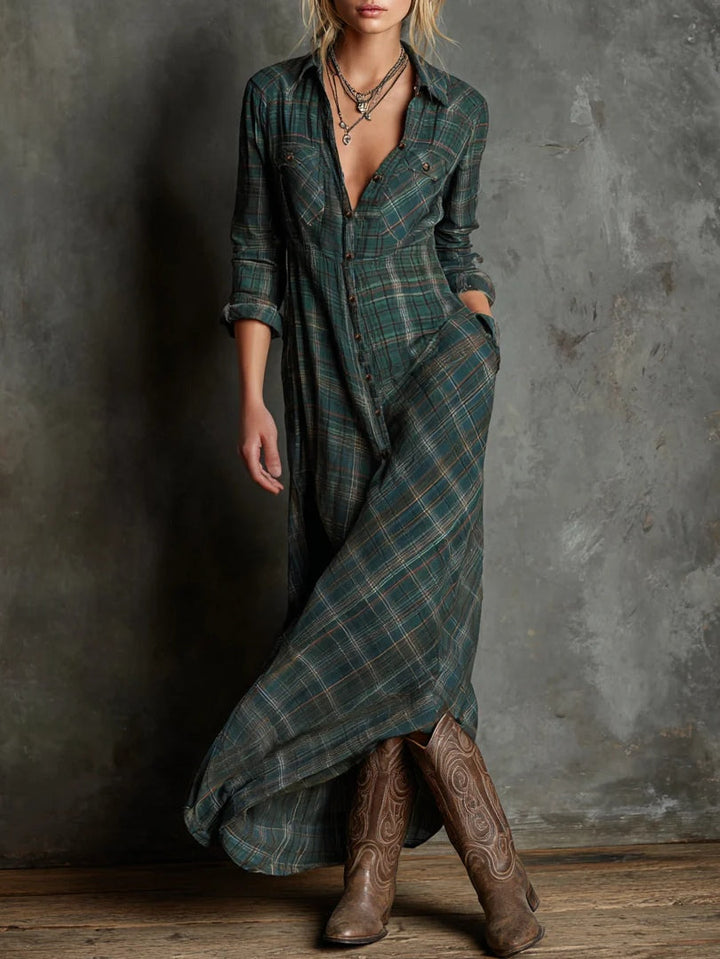 Zuri - robe-chemise longue élégante