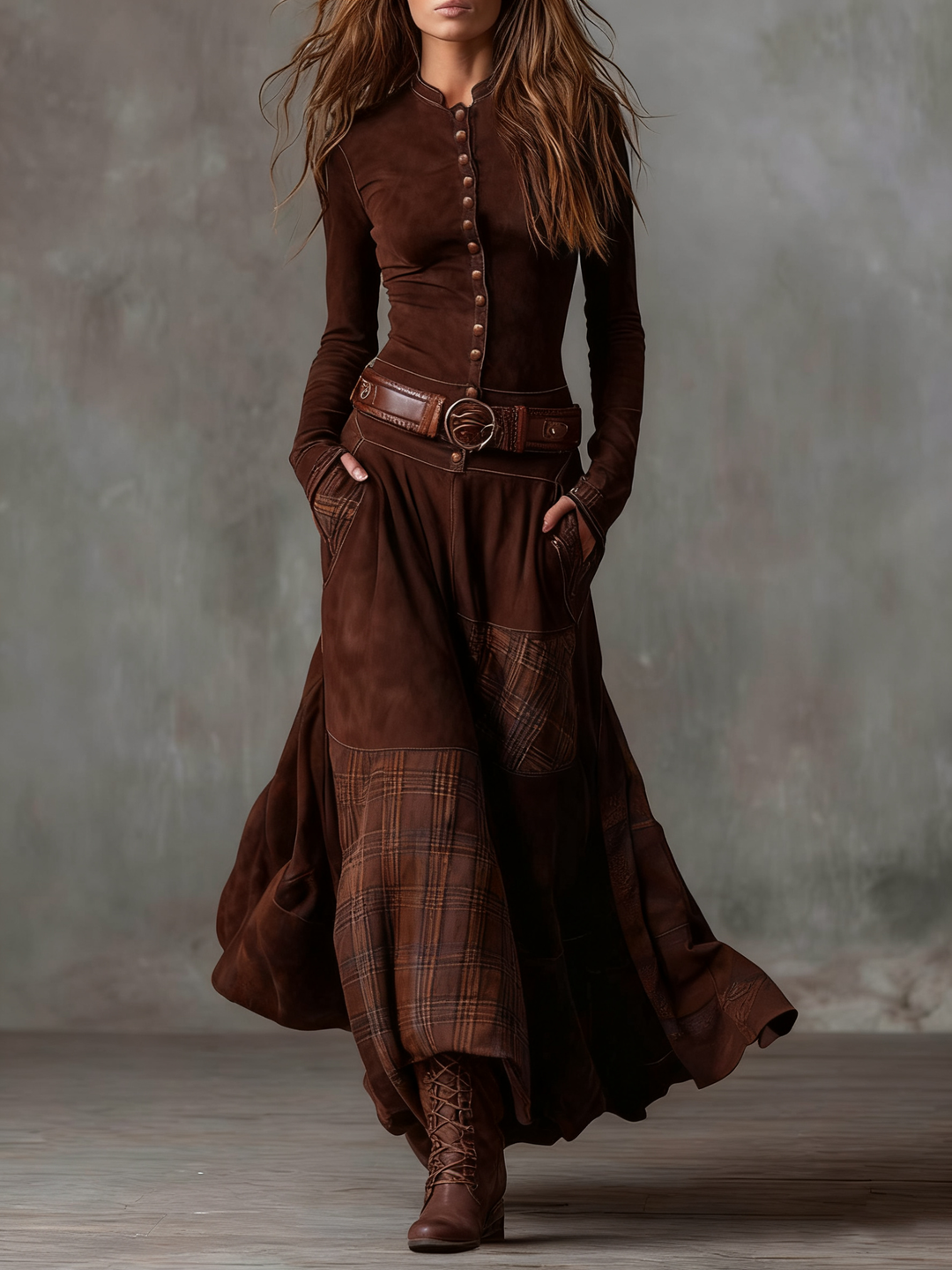 Félin - Robe en patchwork au toucher doux