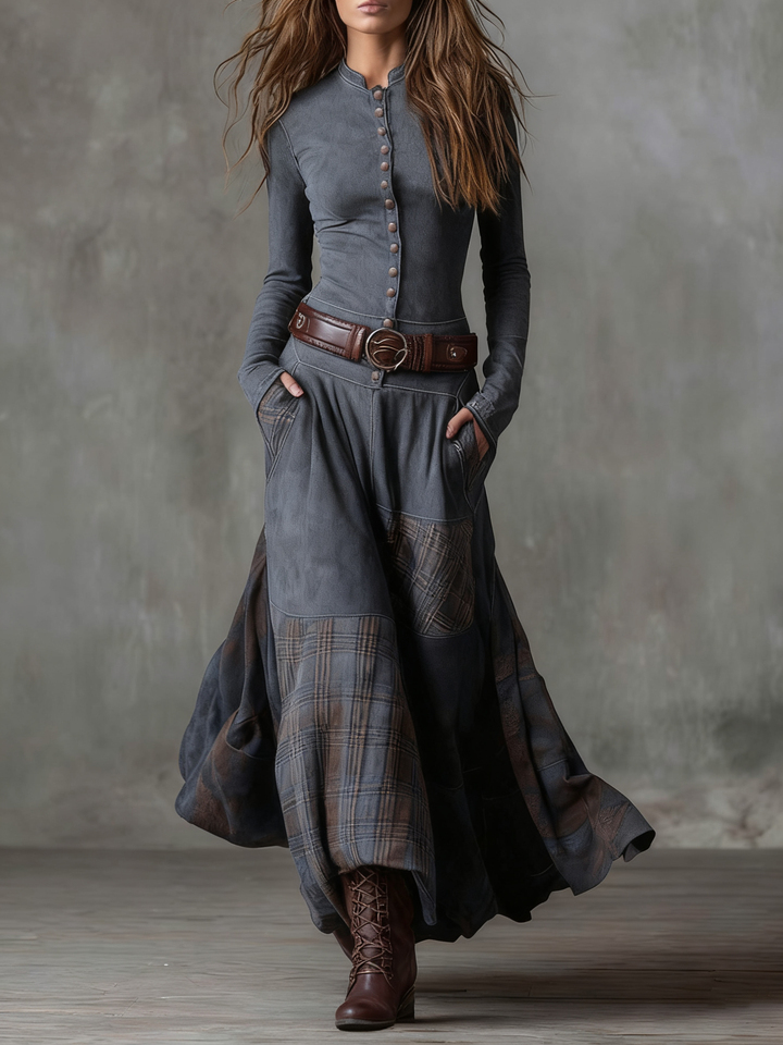 Félin - Robe en patchwork au toucher doux