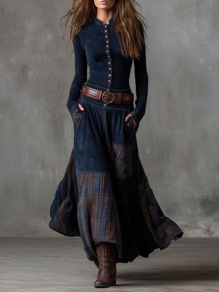 Félin - Robe en patchwork au toucher doux