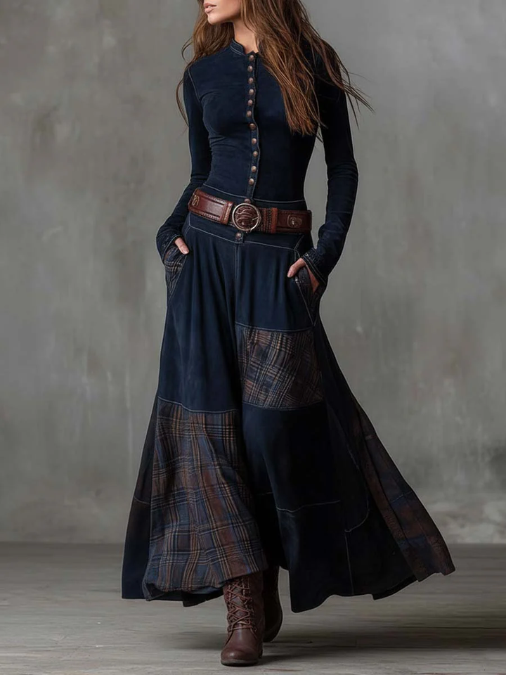 Félin - Robe en patchwork au toucher doux