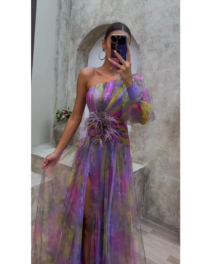 Mila - Robe à manches longues, douce au toucher
