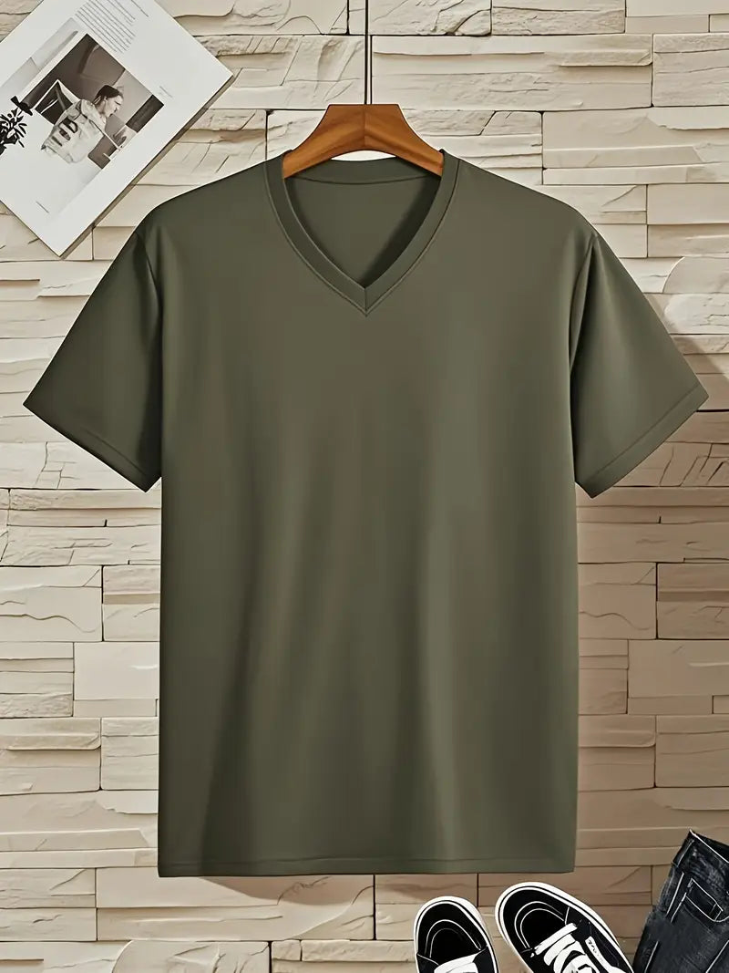 Trevor - T-shirt col V doux au toucher
