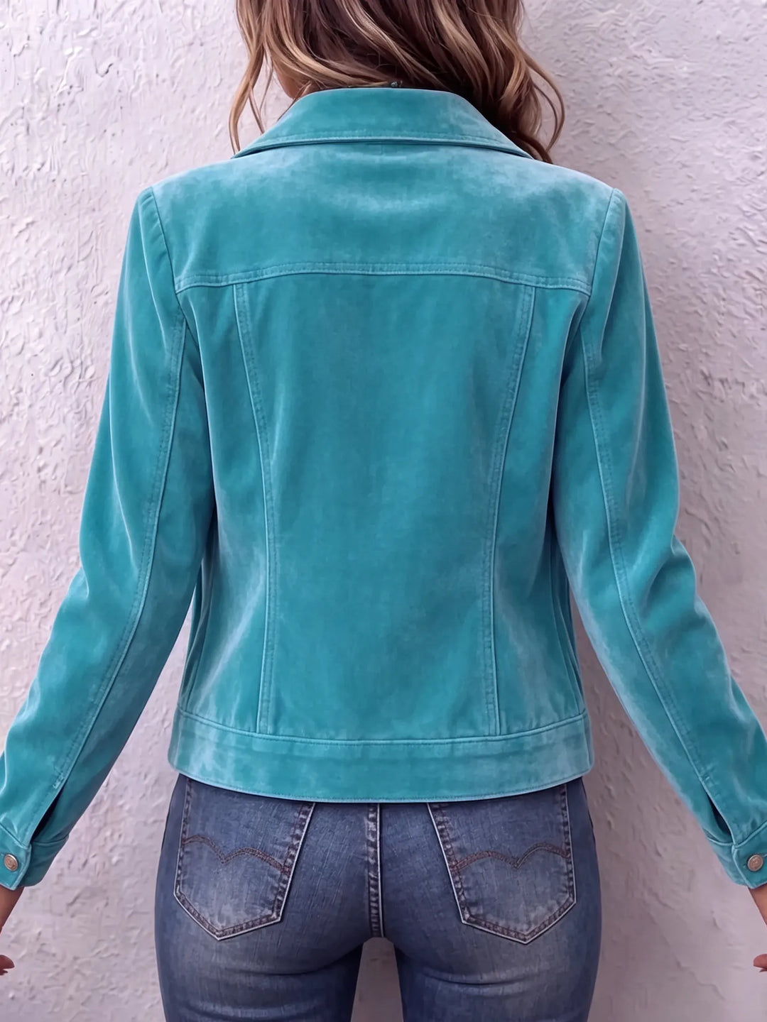 Amandria - Veste vintage délavée à boutons