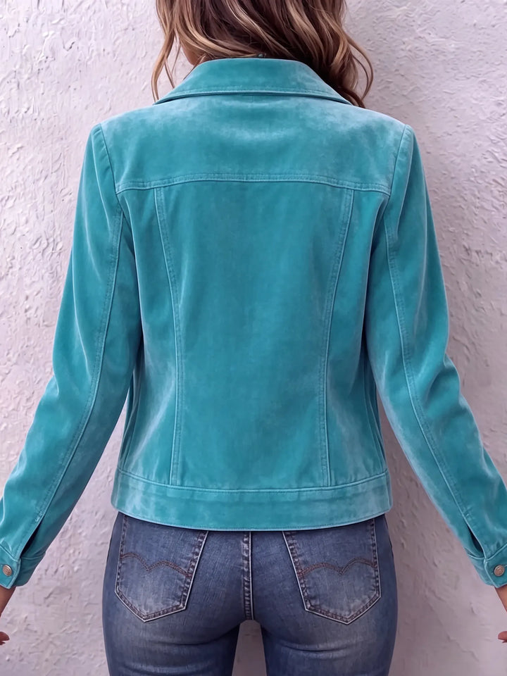 Amandria - Veste vintage délavée à boutons
