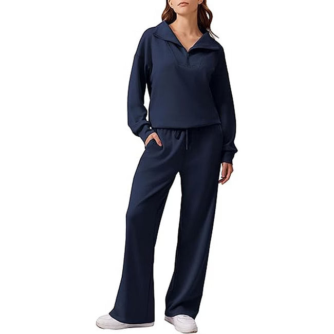 Maud - Ensemble décontracté à demi-zip