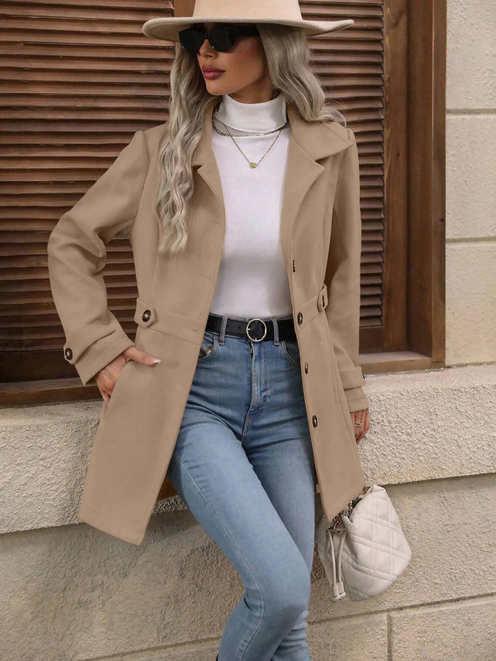 Bellona - Manteau de ville ceinturé sur-mesure