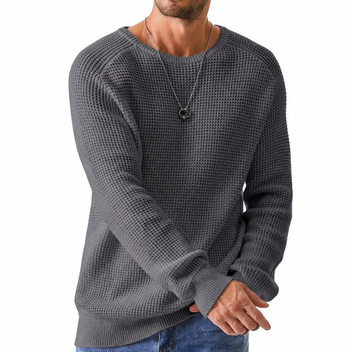 Isric - Pull col rond en maille texturée