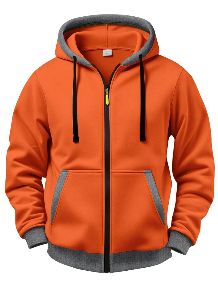 Brenner - Veste à capuche zippée au toucher doux