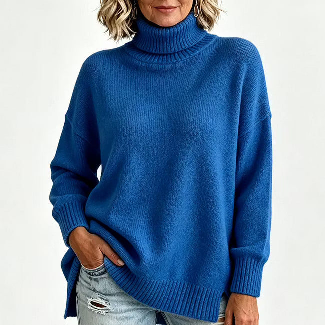 Bettina - Pull en maille à manches longues, coupe décontractée