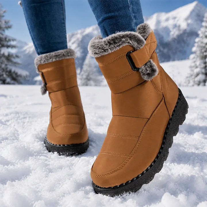 Adina - Bottines d'hiver à revers en peluche