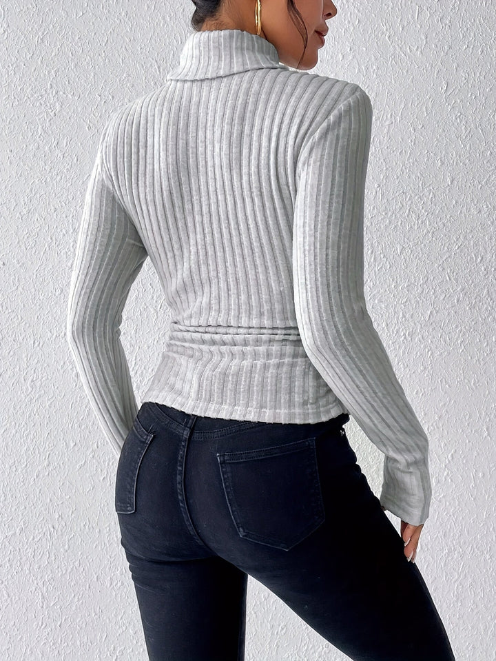 Amity - Pull à col roulé doux au toucher