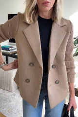 Ebba - Blazer croisé à manches en tricot
