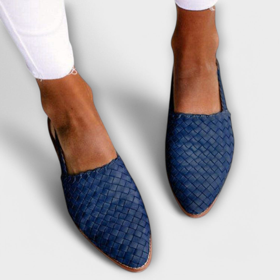 Alouisa - Ballerines à talons tressées à la main