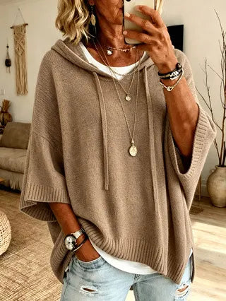 Celandria - Sweat à capuche oversize au toucher doux