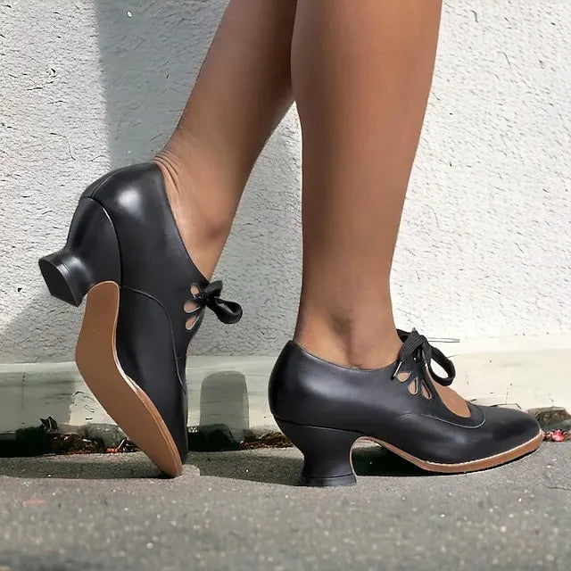 Veralyn - Escarpins à lacets vintage