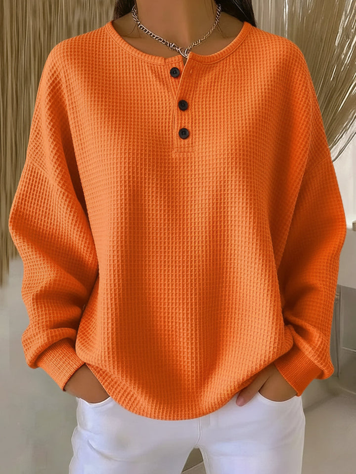 Carabelle - Sweat-shirt Henley texturé