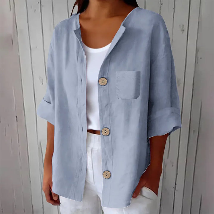 Azelia - Chemise d'été décontractée au toucher doux