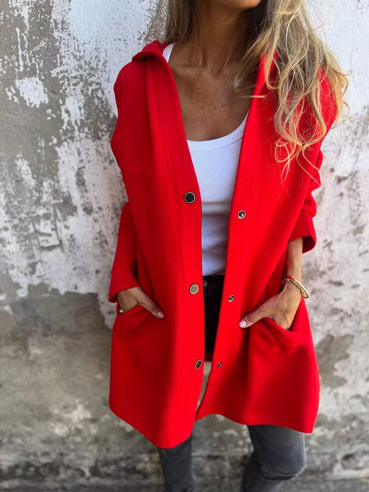 Aloura - Veste à capuche boutonnée, coupe décontractée