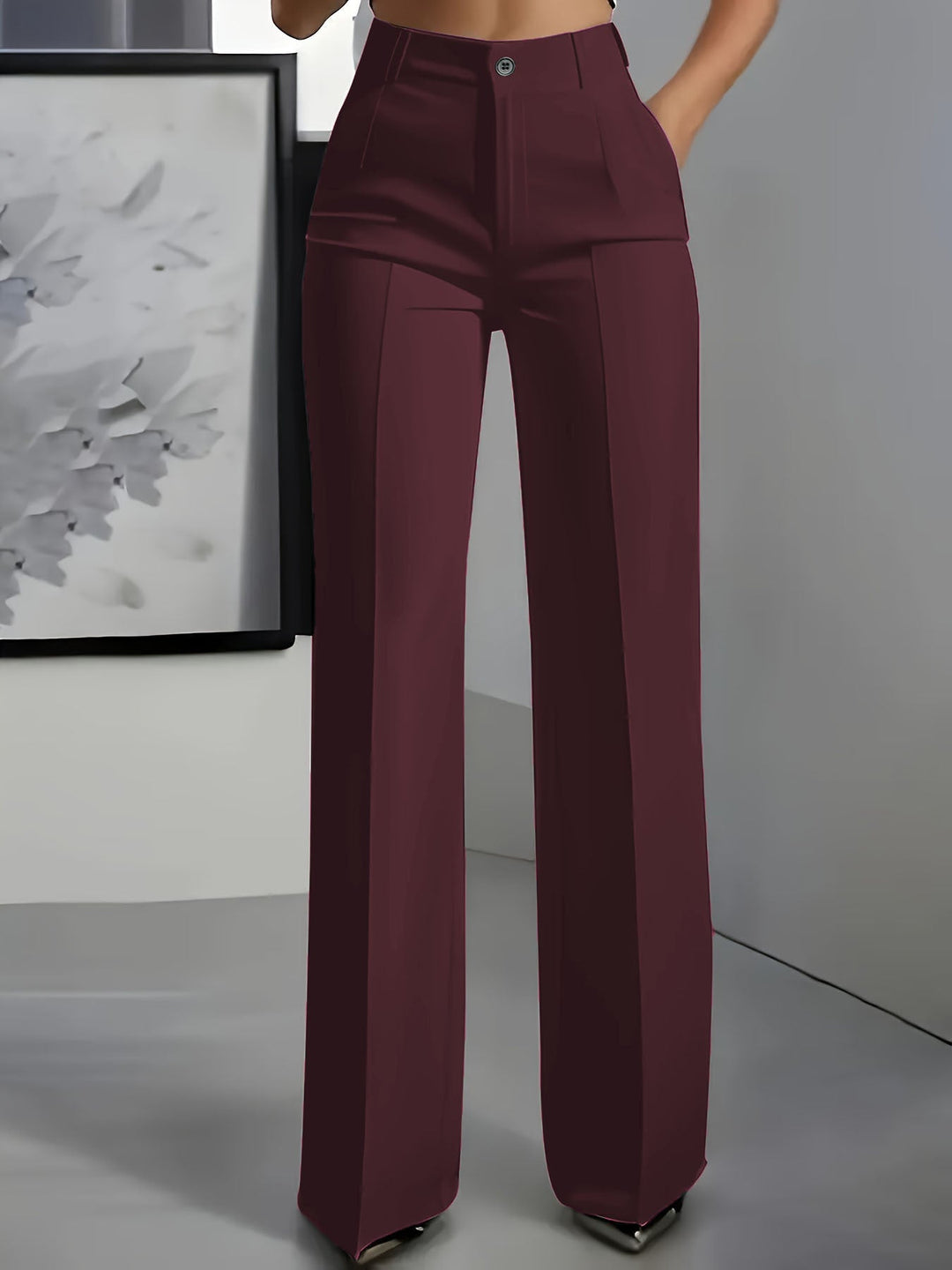 Adorisse - Pantalon taille haute à jambes larges sur-mesure