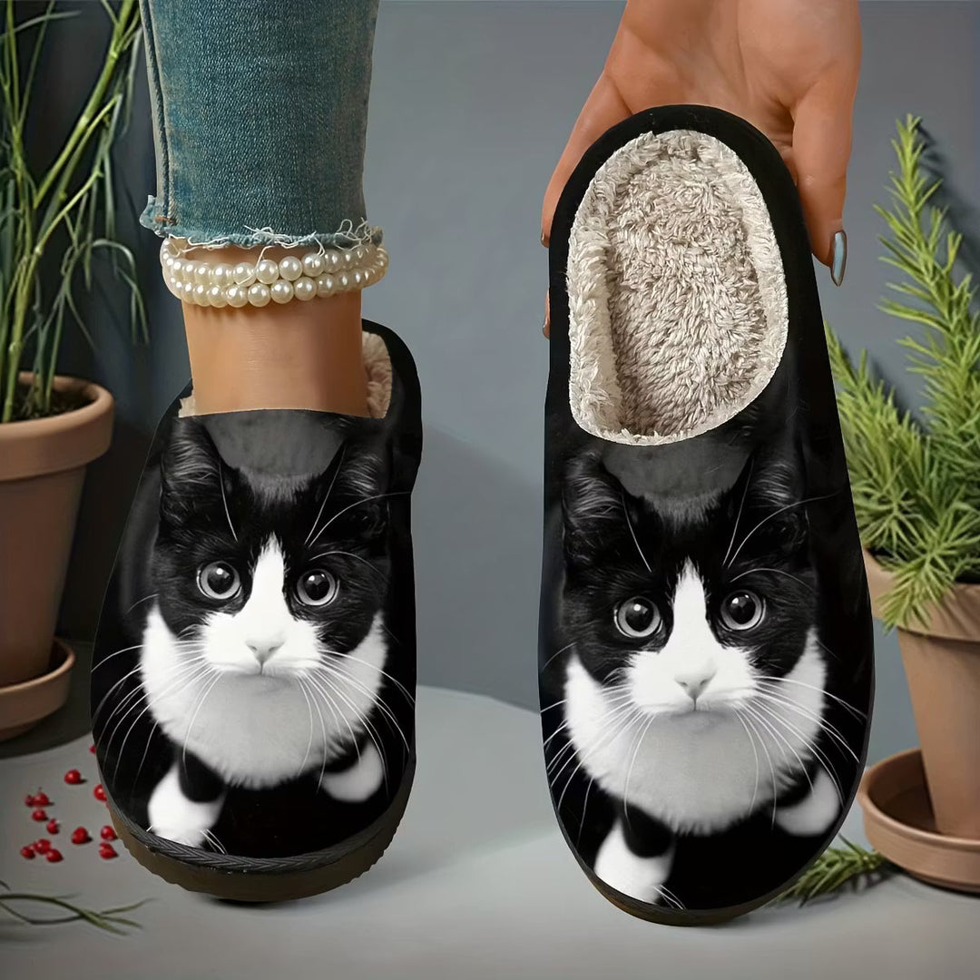 Zita - Chaussons ultra-doux à motif chat