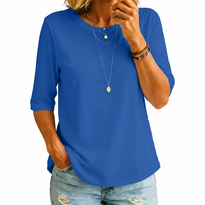Isara - T-shirt à manches mi-longues au toucher doux