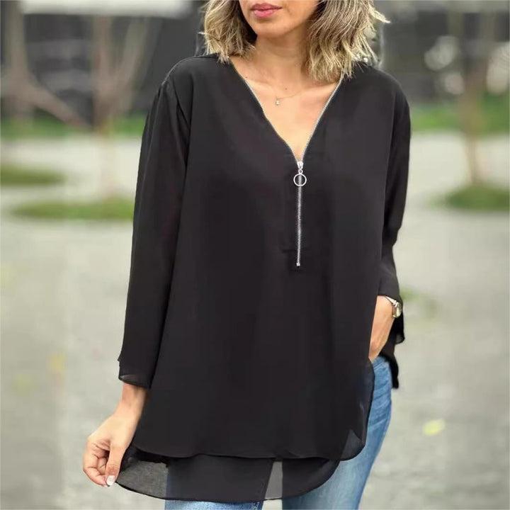 Brinavelle - Blouse tunique en mousseline fluide