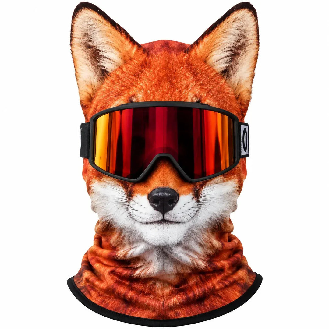 Hadren - Cagoule de ski en tissu doux avec visage d'animal