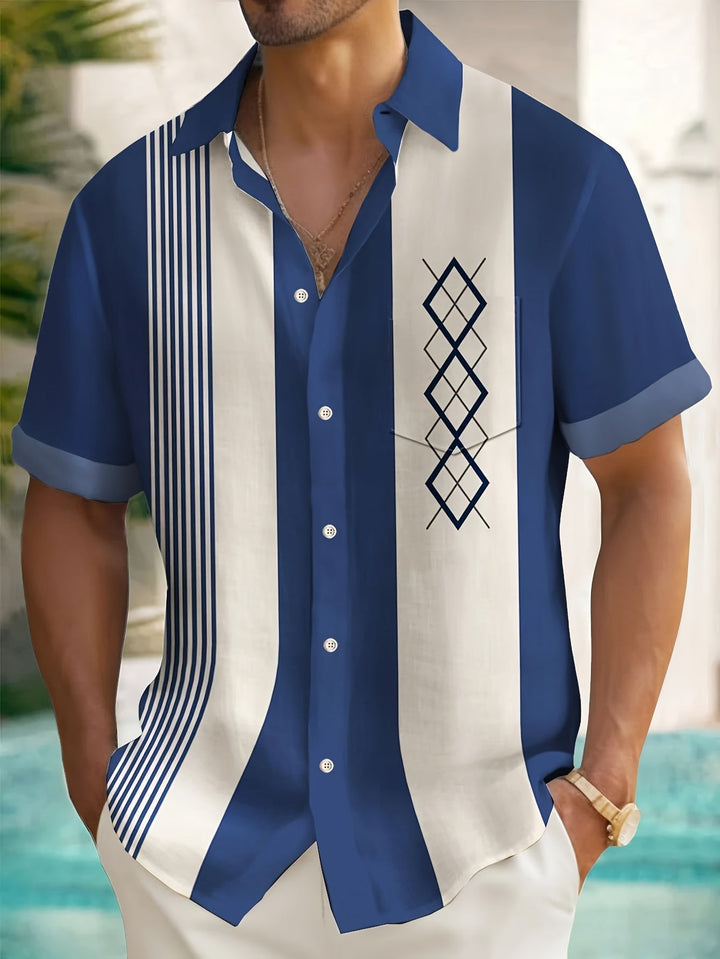 Morpeth - Chemise à rayures vintage boutonnée