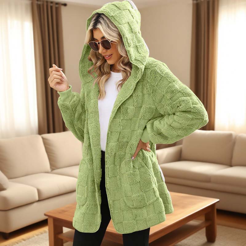 Zinnabelle - Cardigan à capuche effet peluche