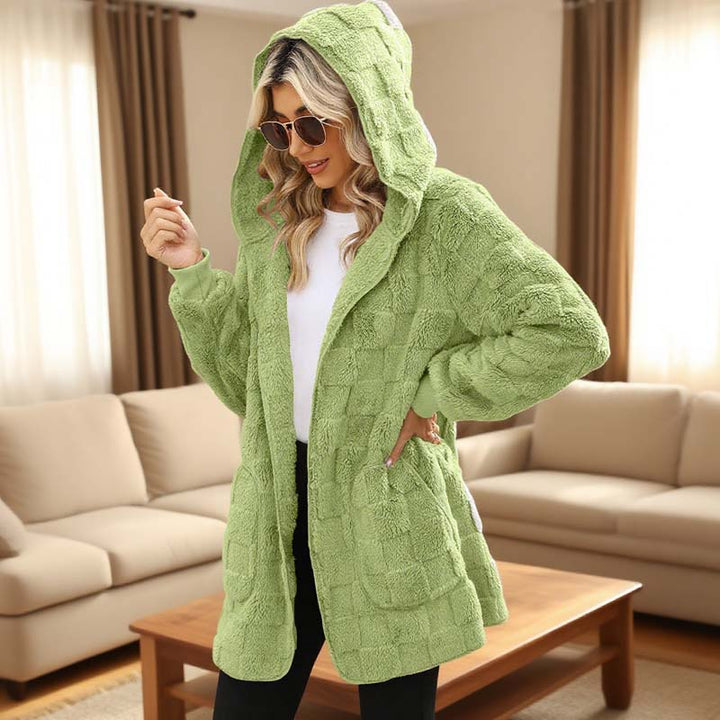 Zinnabelle - Cardigan à capuche effet peluche