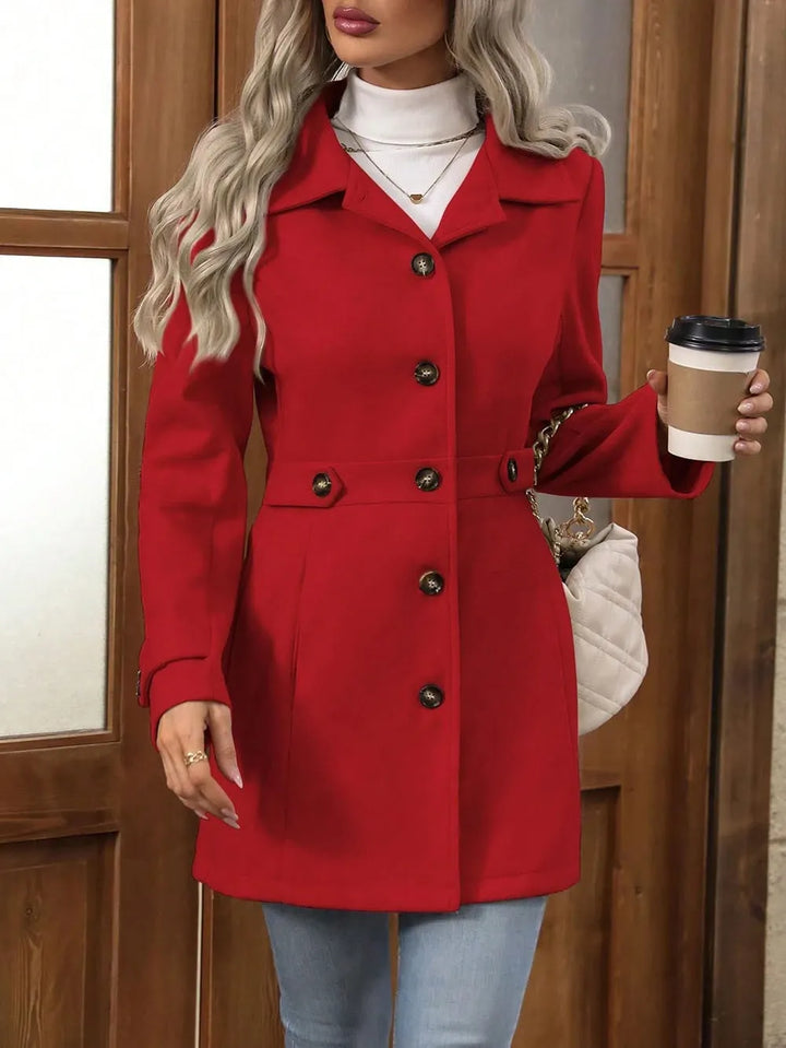 Bellona - Manteau de ville ceinturé sur-mesure