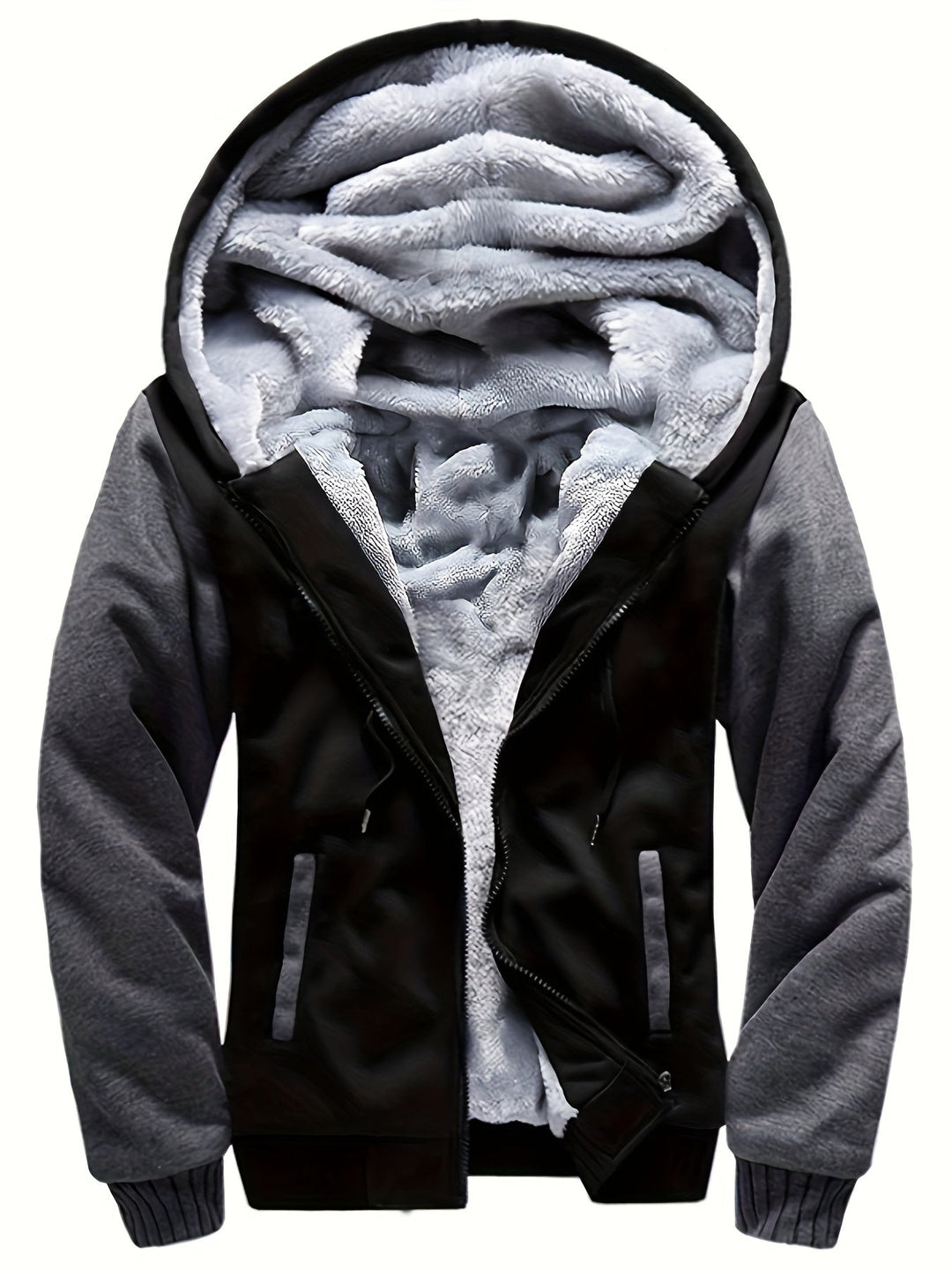 Dax - Sweat à capuche zippé épais à motif camouflage