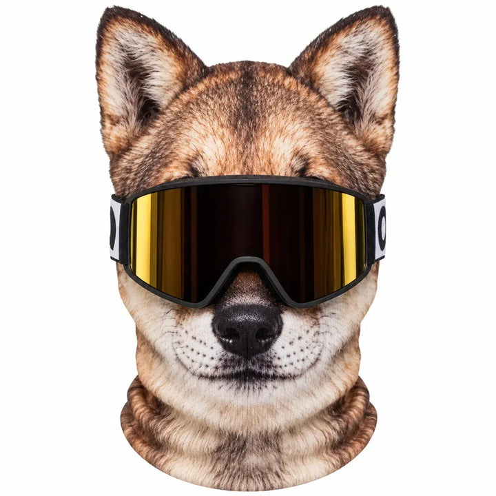 Hadren - Cagoule de ski en tissu doux avec visage d'animal