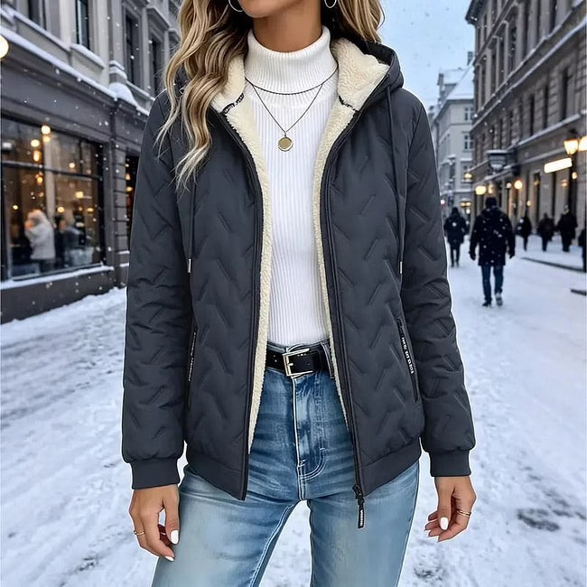 Beata - Sweat zippé à capuche doux au toucher