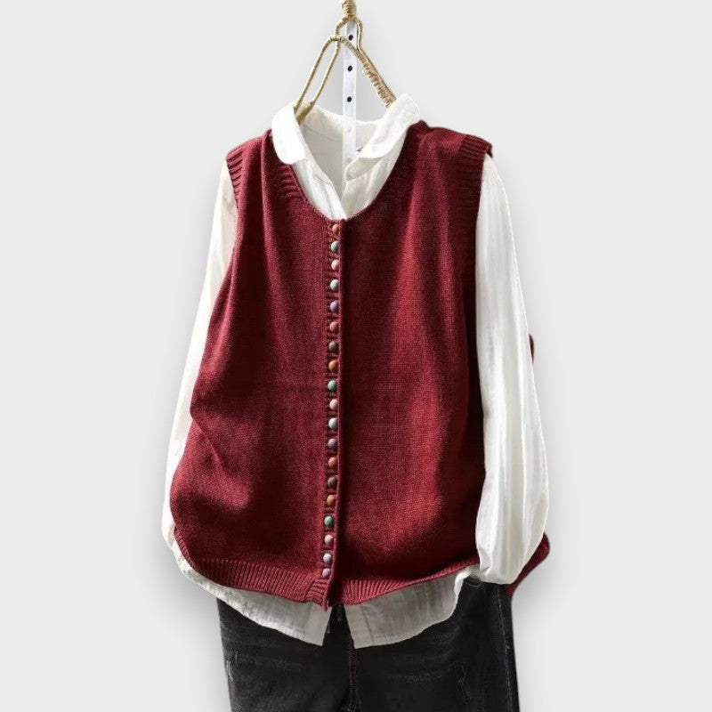 Iris - Gilet sans manches doux au toucher