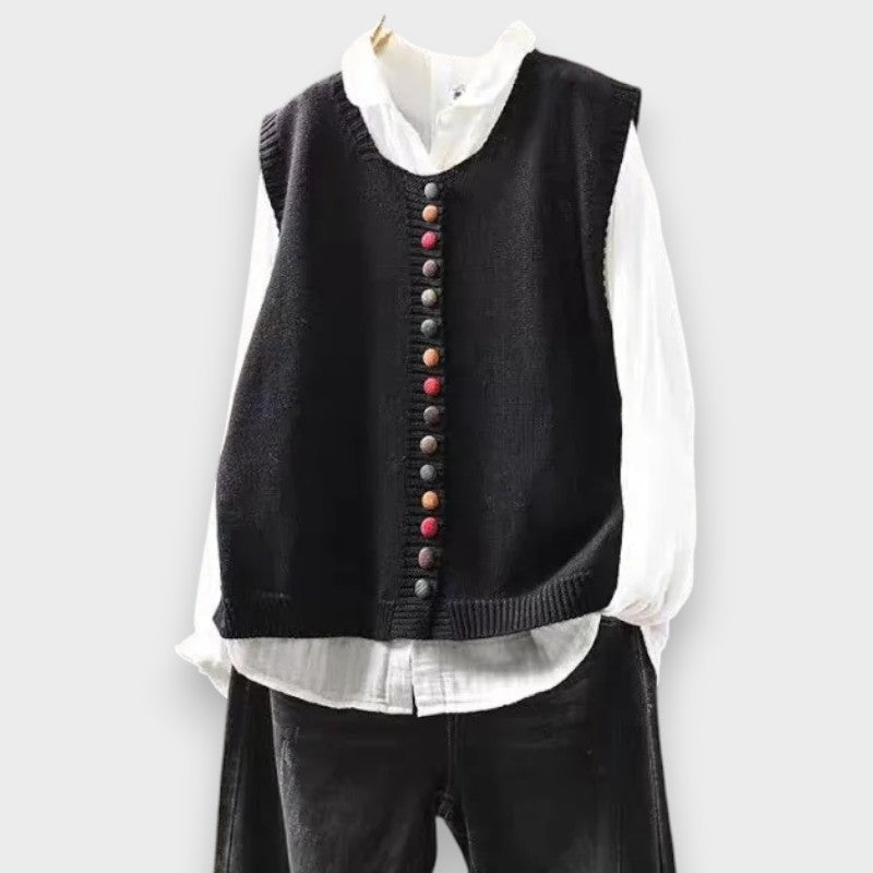 Iris - Gilet sans manches doux au toucher