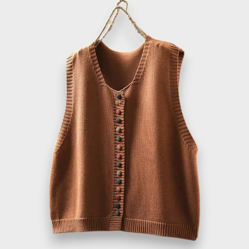 Iris - Gilet sans manches doux au toucher
