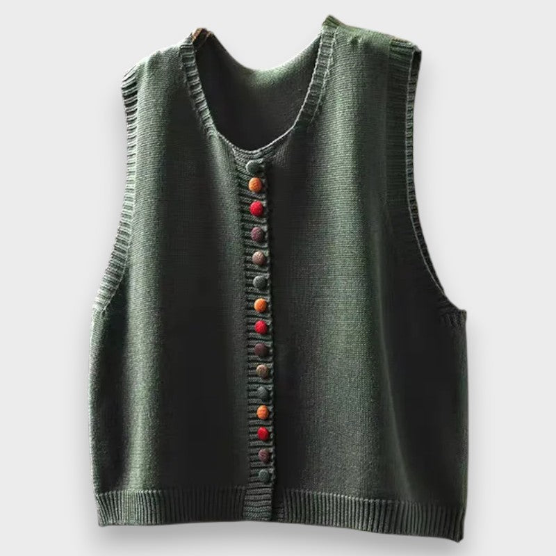 Iris - Gilet sans manches doux au toucher