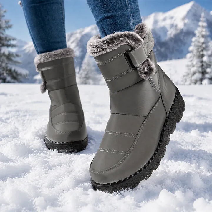 Adina - Bottines d'hiver à revers en peluche