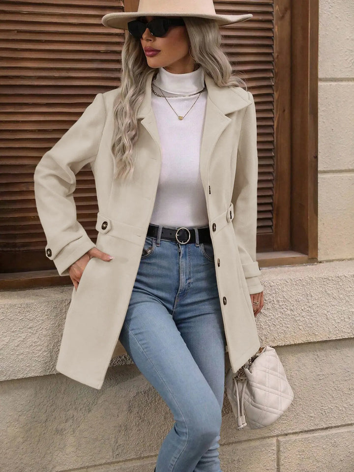 Bellona - Manteau de ville ceinturé sur-mesure