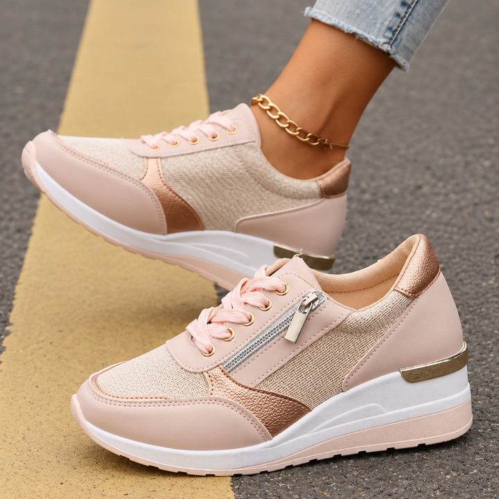 Annice - Baskets confortables à zip latéral