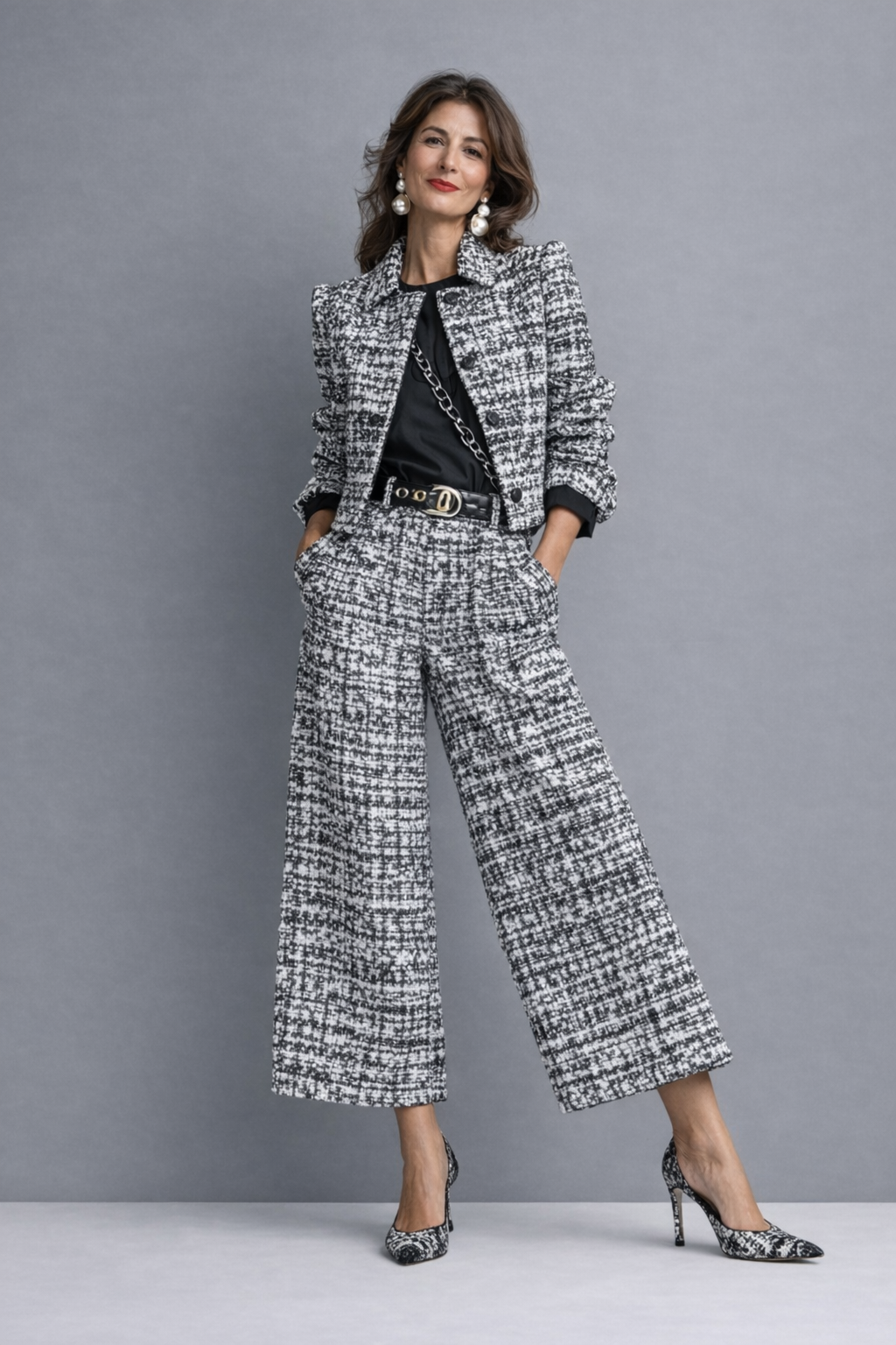 Arielyn - Ensemble blazer ajusté et pantalon