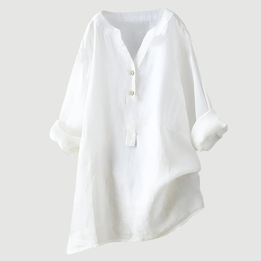Ambre - Blouse en lin aérée